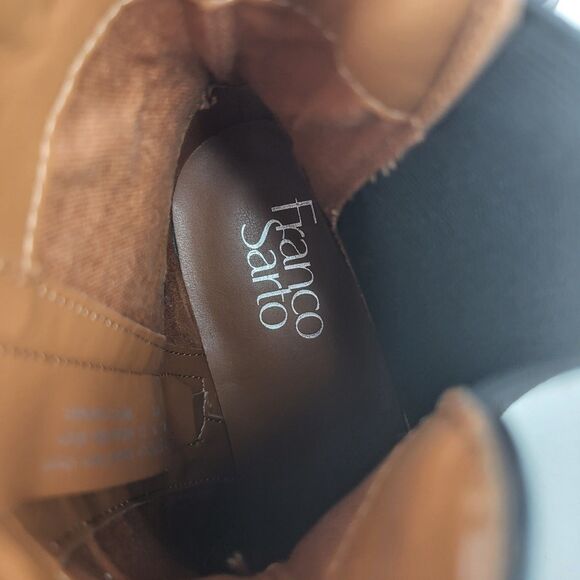 Franco Sarto Chelsea Black Leather Ankle Boots Size 6M - Picture 14 of 15